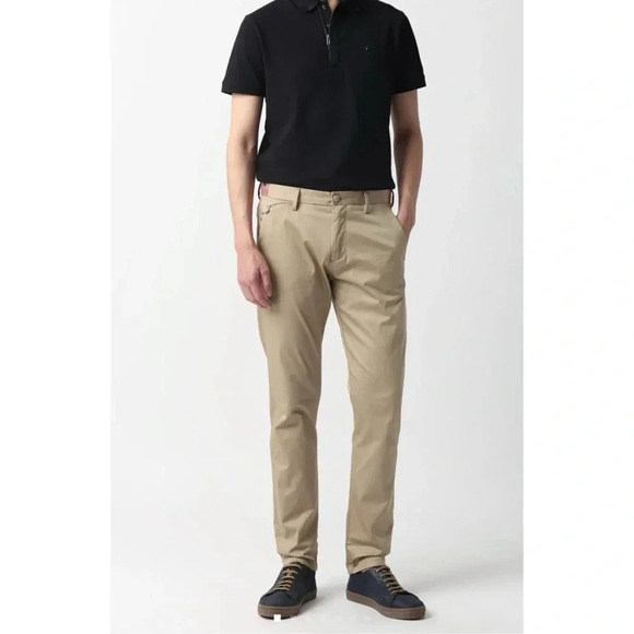 RARE RABBIT Men’s Daron 2 Cotton Stretch Trousers Pants in Tan Size 34 - Picture 2 of 13